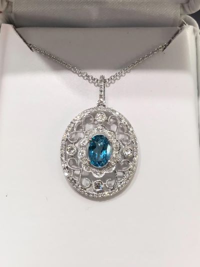 blue pendant jewelery